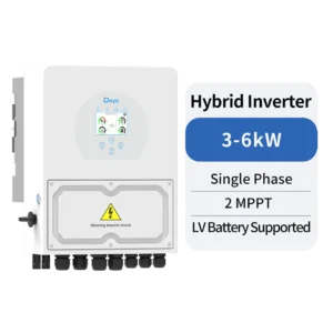 Single Phase Hybrid Inverter | 3-6kW | 2 MPPT | LV Battery Supported
